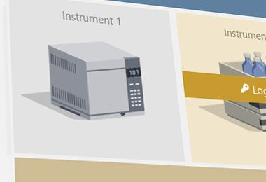 The Clarity Offline window is an entrance point to up to four independent offline Instruments. Each can be predefined to specific type of analysis (e.g. GC or LC) and to access specific projects.